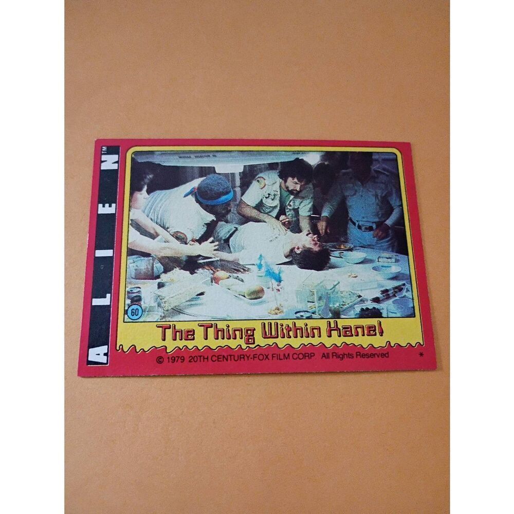 Vintage Collectible 1979 Alien Trading Card #60 20th Century Fox Raw Ungraded